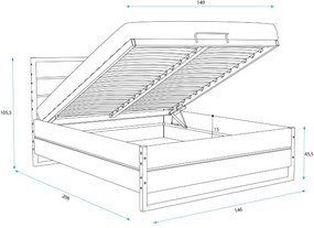 Легло Mateo-140 x 200