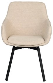 Бежови тапицирани трапезни столове в комплект 2 бр. Alison – Rowico