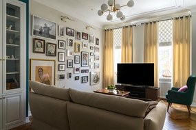 Полилей Maytoni Erich осветително тяло с осем светлини-Месинг