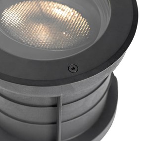 Set van 6 dimbare buiten grondspots zwart IP65 incl LED - Delux Honey