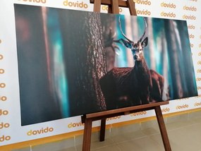 Картина на платно – Елен в гората