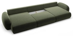 Зелен шенилов сгъваем/с място за съхранение ъглов диван (U форма) Tonale – Cosmopolitan Design