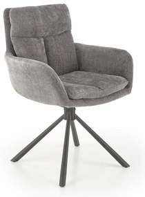 Трапезен стол HALSA, 1 бр., сив