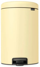 Кош за боклук с педал Brabantia NewIcon 649044, 20 л, Плавно затваряне, Противоплъзгаща основа, Жълт