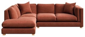 Ъглов диван в тухлен цвят (ляв ъгъл) Pomo - Ame Yens
