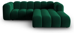 Тъмнозелен ъглов диван (десен ъгъл) Lupine – Micadoni Home