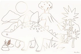 Хартиени подложки за хранене в комплект 8 бр. 28x42.5 cm Dinosaurs – Meri Meri