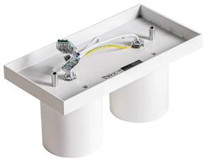 Модерен таванен прожектор бял 2-светлина - Tubo