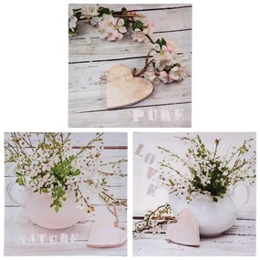 Картина atmosphera Nature Heart, Принт на платно 28x28 см, Асорти дизайни