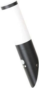 RABALUX Черен факел 8146 външна стенна лампа със сензор / E27 1x MAX 25W / IP44 - 8146
