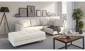 Кремава табуретка за крака Ariella - Ropez