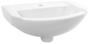 Мивка за баня ICC 1947, стенен монтаж, порцелан, бял, 45x35см