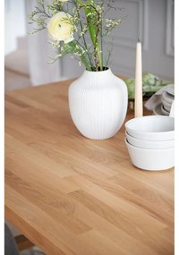 Трапезна маса от полирана дъбова дървесина , 170 x 95 cm Brooklyn - Rowico