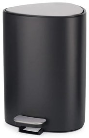 Матово черно стоманено кошче за боклук с педал 5 l EasyStore Luxe – Joseph Joseph