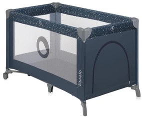 Lionelo - Преносимо бебешко креватче STEFI синьо-сиво