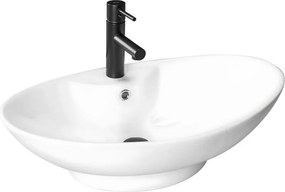 REA-00692 - Мивка за плот ROSA 44x66 см, керамика, гланцово бяло