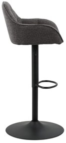 Тъмносиви бар столове с въртящ се механизъм в комплект от 2 броя 109 см Brooke - Actona
