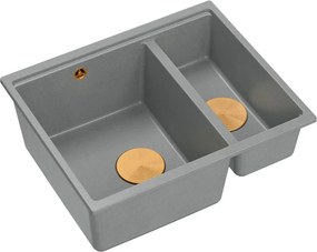 гранитна мивка Logan 150 Grey Metallic