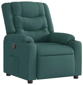 4019925 vidaXL Наклоняем стол, тъмнозелен, текстил