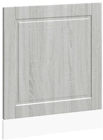 854143 vidaXL Панел за съдомиялна машина, Porto, сив сонома, инженерно дърво