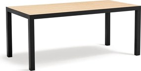 Трапезна маса с дъбова дървена плоскост 75x180 cm Alma – Teulat