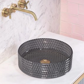Умивалник за плот Rea Cristal 35 Black