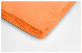 Оранжев чаршаф от микроплюш , 180 x 200 cm - My House