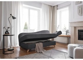 Сив шезлонг от рипсено кадифе (десен ъгъл) Chic Charlotte – Miuform