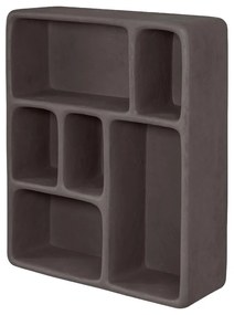 Тъмно сив двуетажен рафт от камък Art Studio - Mette Ditmer Denmark