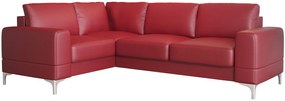 Ъглов диван Radial LTHR-Kokkino-Right