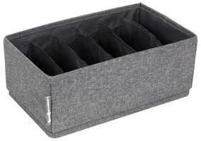 Сив органайзер за чекмеджета с отделения за чекмеджета, 16,5 x 11 cm - Bigso Box of Sweden