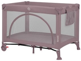 Lionelo - Преносима детска кошара LAURA розово нюд