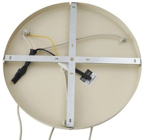 Japandi висяща лампа бежова с текстилен абажур 3 светлини - Bida