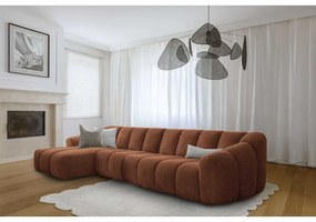 Теракотен ъглов диван (ляв ъгъл) Shell – Miuform