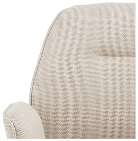 Кремав тапициран трапезен стол Aura – Actona