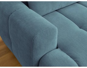 Син сгъваем/с място за съхранение ъглов диван (десен ъгъл) Fuji – Bobochic Paris