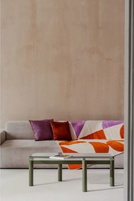 Зелена масичка за кафе със стъклен плот 55x105 cm Kob – noo.ma