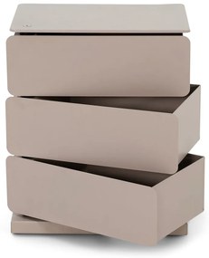 Сиво-бежов метален скрин с чекмеджета 37x54,5 cm Joey - Spinder Design