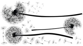 Комплект стикери за стена Flying Dandelions - Ambiance