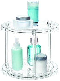 IDesign The Home Edit кръгла въртяща се двуетажна поставка за контейнери, ⌀ 24,1 cm - iDesign/The Home Edit