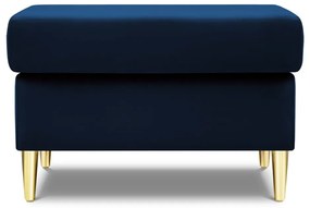 Синя кадифена табуретка Kyoto – Cosmopolitan Design