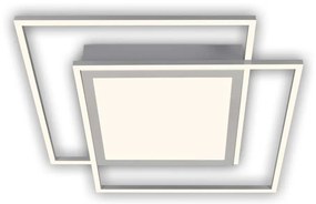 Brilo - LED таванно осветително тяло 2xLED/16W/230V + LED/19W 51,5x51,5 cm матов хром