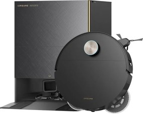 Прахосмукачка робот Dreame X60 Ultra RLX86DE, 35000 Pa, 180 мин, 0.2 л, VersaLift, OmniSight AI, Автоматично дозиране и самопочистване, Гласови команди, Черен