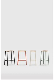 Бар столове в комплект 2 бр. в тухлен цвят (височина на седалката 65 cm) Abba – Marckeric