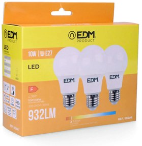 LED крушка EDM E27 10 W F 810 Lm (3200 K)