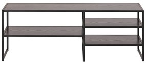 Черна телевизионна масичка от ясен 120x46 cm Seaford - Actona