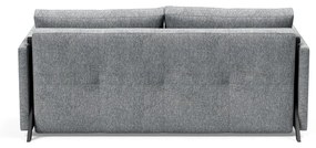 Сив разтегателен диван с подлакътници Twist Granite, 100 x 174 cm Cubed - Innovation