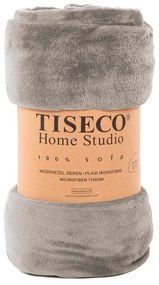 Кафяво одеяло от микроплюш , 130 x 160 cm - Tiseco Home Studio