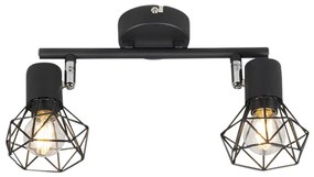 Интелигентен прожектор черен въртящ се и накланящ се, вкл. 2 WIFI P45 - Mosh