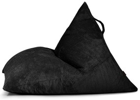 Черен пуф от рипсено кадифе Razz – SLOWDOWN